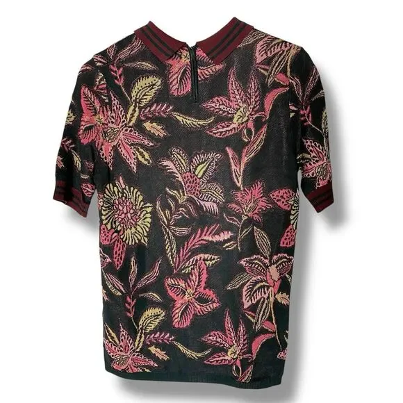 Scotch & Soda Knitted Tropical Bloom Sweater Size Small Anthropologie S - Picture 3 of 9